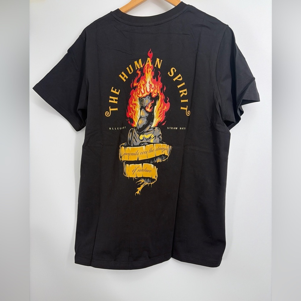 ALLEGORY House Clothing T-shirt Sz M The Human Spirit Prevails New